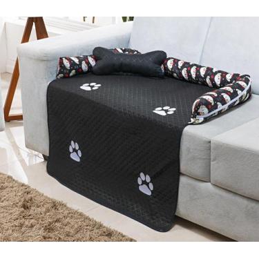 Imagem de Protetor de Sofá Pet 2 Peças Tamanho G Bordado E Matelado - Cortinas I