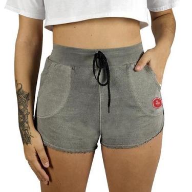 Imagem de Shorts Moletom Feminino Estonado WSS Hex Colors Gray - Web Surf Shop -