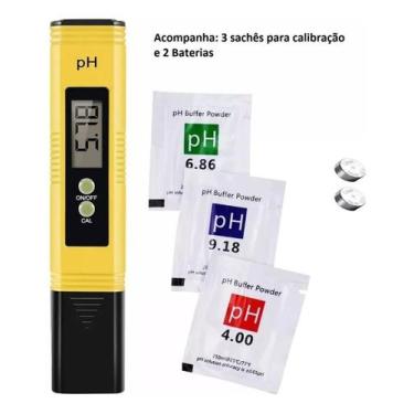 Imagem de Medidor De Ph Digital Águas Doces Salgadas Aquários Piscinas - CONTEC
