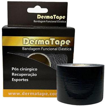Imagem de Bandagem Elástica Kinesio DermaTape - 5m x 5cm - Preta
