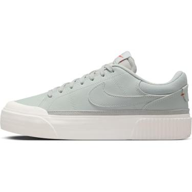 Imagem de Nike Tênis feminino de cano baixo, Vela de penas prateadas claras, vermelho picante, 37