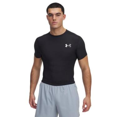Imagem de Camiseta de Treino Under Armour Heatgear Masculina, Preto, G