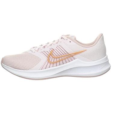 Imagem de Nike Calçados Femininos de Corrida Stroke, Champanhe violeta clara branco metálico vermelho bronze, 6.5