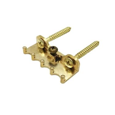 Imagem de TUOREN Garra de mola de ponte Tremolo para guitarra elétrica de latão com parafusos de montagem, gancho de mola totalmente sólido compatível com o sistema de ponte Tremolo ST Floyd Rose