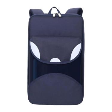 Imagem de KiBcsLic Bolsa para baquetas, mochila, portátil, leve, profissional, grande capacidade, bolsa espessada, estojo para baquetas, presente para bateristas, Azul
