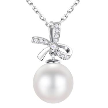 Imagem de Iefil Colar feminino de pérolas pretas taitianas, colares de pérolas cultivadas em água doce natural para mulheres, joias de luxo de pérolas de 10 a 11 mm, presentes de aniversário para esposa, mãe