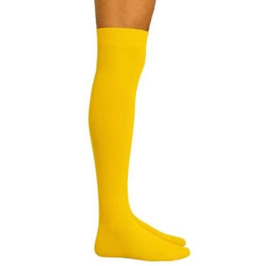 Imagem de Meião Futebol Adulto Pé Atoalhado Apollo, 38 a 43, Amarelo