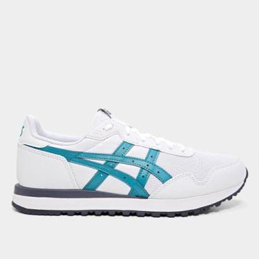 Imagem de Tênis Asics Tiger Runner II, Branco, Azul, 37