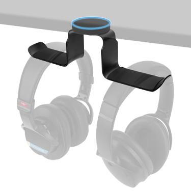 Imagem de Geekria Suporte magnético para fone de ouvido, ganchos de fone de ouvido, gancho de alumínio para mesa, suporte de montagem com almofada de borracha, compatível com Sennheiser, Bose, Beats, Razer