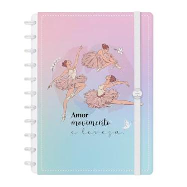 Imagem de Caderno De Disco Inteligente Iscool G Voalá Romantic Bailarinas