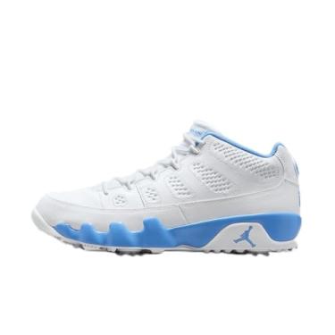 Imagem de Nike Tênis de golfe masculino Air Jordan 9 G, Branco/Branco/Azul Universitário, 43 BR