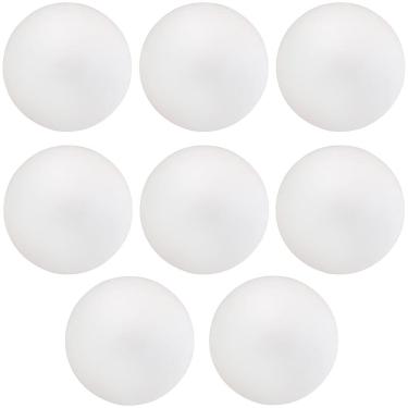 Imagem de Kit 08 Assentos Redondo Banqueta Cadeira Estofados Poltronas H02 Corino Branco 39 cm - Lyam Decor