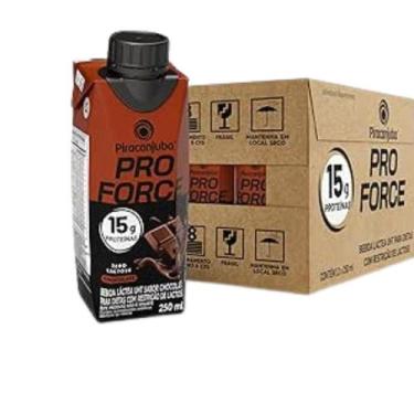 Imagem de Kit 12 Bebida Láctea Zero Lactose Piracanjuba ProForce 15G Chocolate 2