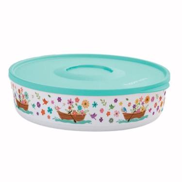 Imagem de Tupperware Tigela Ilumina 2,5L Mar de Flores - Ideal para Armazenament