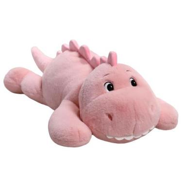 Imagem de Dinossauro de pelúcia pesado XMV 31 cm 2,27 kg rosa