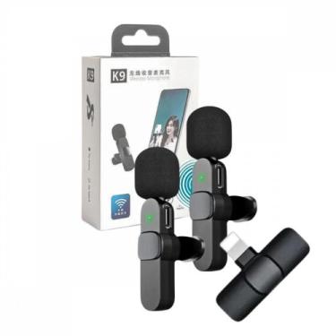 Imagem de Microfone Condensador Duplo de Lapela Wireless Lightning IOS Sem Fio 2