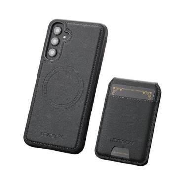 Imagem de Capa De Telefone De Couro Com Carteira Magnética Para Samsung Galaxy S