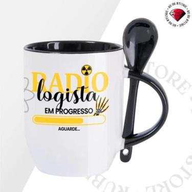 Imagem de Caneca de Cerâmica Mina Profissões Radiologia - Mina Store, Fundo Pret