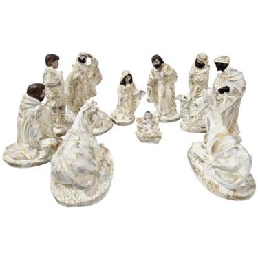 Imagem de Presépio de Natal 12 Peças - 20 Cm de Altura - Decoração Natalina Arvo