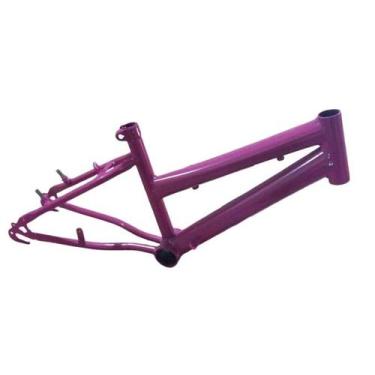 Imagem de Kit quadro 16 mtb fem c/garfo aco rosa pink south - SOUTH BIKE