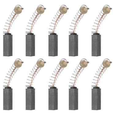Imagem de PATIKIL Escovas de carbono 0,57 x 0,2 x 0,2 polegadas para motores elétricos, ferramenta elétrica, moedor angular, serra de mesa, reparo de peças sobressalentes, pacote com 10
