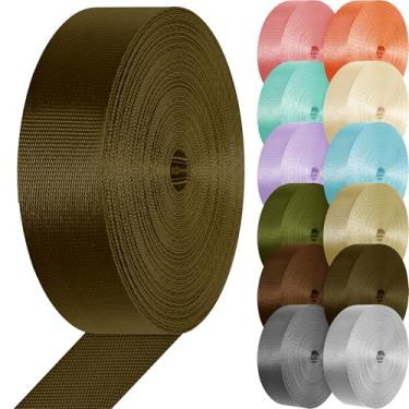 Imagem de Correia de nylon 2,5 cm 3,8 cm Correia de nylon resistente correias planas de escalada para equipamentos internos e externos artesanato faça você mesmo cinto de reparo acampamento caminhadas esportes