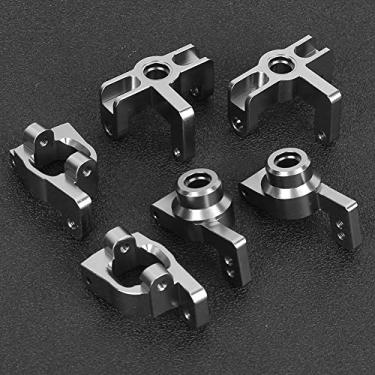 Imagem de Domary Atualização de Metal Assento da Roda RC, Ajuste para Wltoys 1:14 144001 Carro RC, Preto, Cor de Titânio (Ti cor)