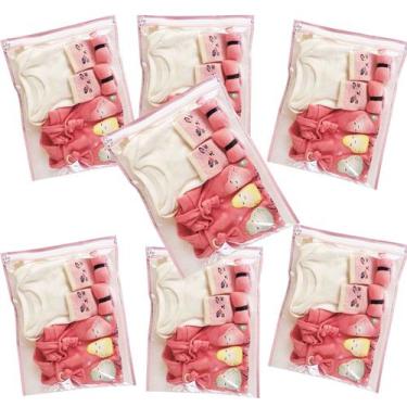 Imagem de Kit 7 Saquinhos Maternidade Envelope Organizador com zíper, Plástico F