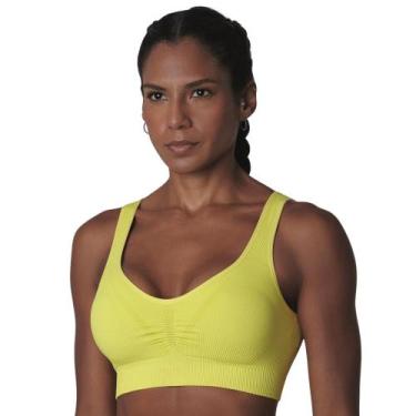 Imagem de Top Fitness Basic Sem Costura Lupo Sport 71843, Verde neon, G