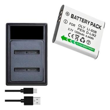 Imagem de Kit 1X1 Li-50B Para Olympus Sz10 Sz-30 Tg-610 810 - Batterypack
