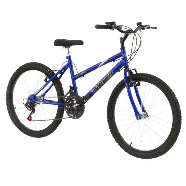 Imagem de Bicicleta de Passeio Ultra Bikes Esporte Aro 24 Reforçada Freio V-Brake – 18 Marchas Azul
