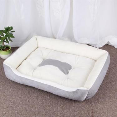 Imagem de Cama para Pet Média para Cachorro e Gato – Caminha Confortável, Lavável e Resistente – Cama Ortopédica para Cães e Gatos de Porte Médio – Cama Pet Aconchegante e Durável - LealShop (Cinza)