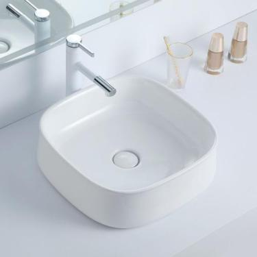 Imagem de Cuba Deend De Cerâmica MorbidaLuce Banheiro 42x42x14cm