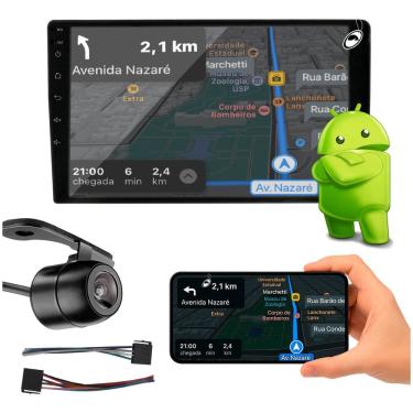 Imagem de Multimídia 9 H-Tech Ht-9240Ca Quadcore Android 4Gb Ram 64Gb + Câmera De Ré