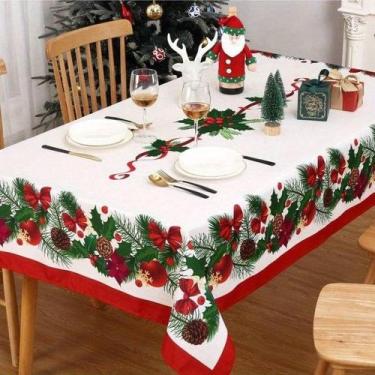 Imagem de Toalha De Mesa Para Ceia Natalina Vários Tamanhos Estampas Sortidas Na