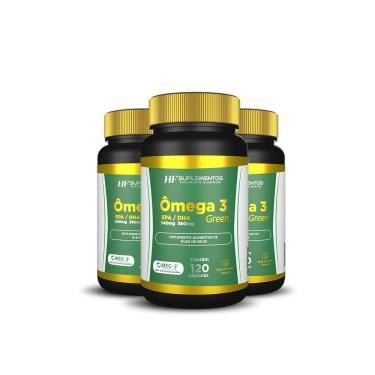 Imagem de 3X Omega 3 Epa 540Mg + Dha 360Mg 120Caps Hf Suplementos