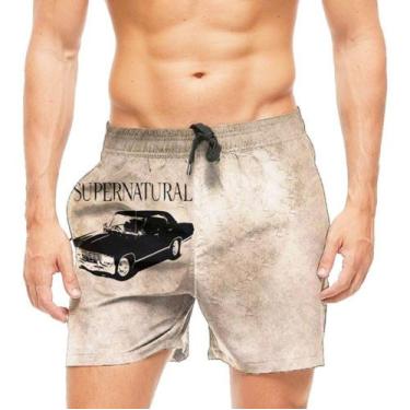 Imagem de Short Praia Shorts Banho Supernatural Opala 515 - smoke, Preto, GG 44/