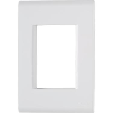 Imagem de Kit 2 Placa 3 Postos Juntos 4x2 Tramontina Liz Branca