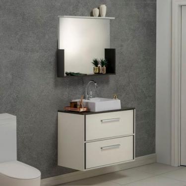 Imagem de Gabinete e Espelheira 80cm Inspira Design - Eco Móveis