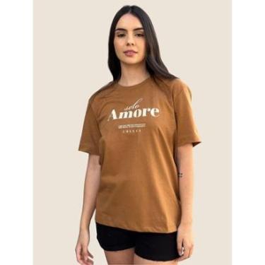 Imagem de Camiseta Feminina Estampada Amore Colcci-Feminino