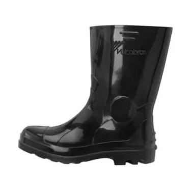 Imagem de Bota Galocha Pvc Borracha Preto Cano Curto Medio Vulcabras Segurança Epi Resistente Impermeavel (PRETA, PADRAO, BR, Adulto, Numérico, 40)