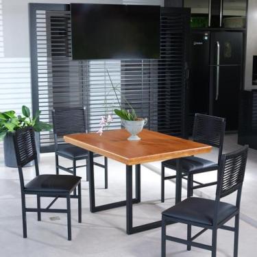 Imagem de Mesa Laís de 120cm com 4 Cadeiras Ibiza - Art & Luxo