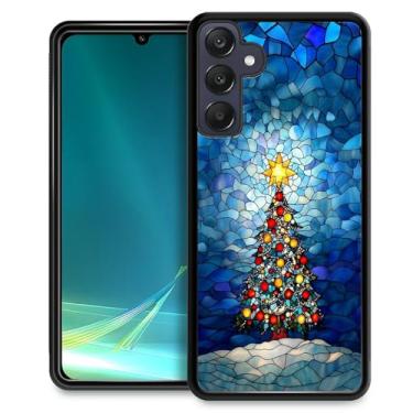 Imagem de TAMEFOX Capa compatível com Samsung Galaxy A25 5G, árvore de Natal brilhante, fina, à prova de choque, capa protetora de TPU para Samsung Galaxy A25 5G