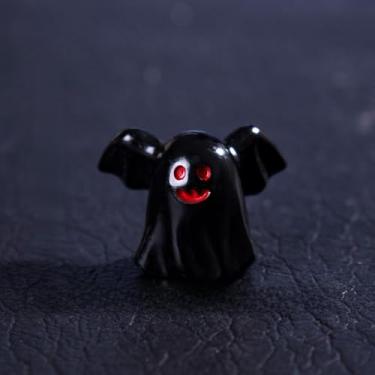 Imagem de 1 miniatura, enfeites de fantasma de Halloween, mini figuras de paisagem para jardins de fadas, terrários, decoração de mesa e festa, demônio negro, pequeno