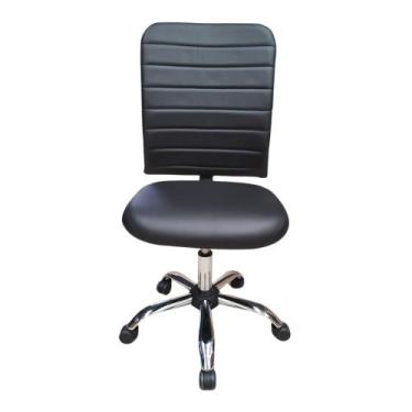 Imagem de Cadeira De Escritório Ergonômica Esteirinha Office Preta Confortável G