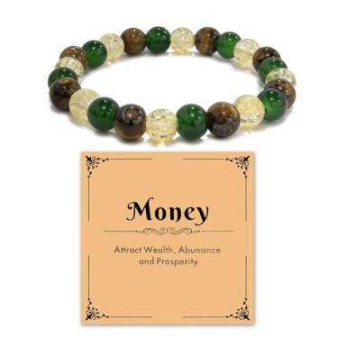 Imagem de Frodete Pulseiras de dinheiro para mulheres, pulseira de atração de dinheiro, riqueza para mulheres, pulseiras de boa sorte, pulseira de olho de tigre com contas joias modernas presentes, Miçangas