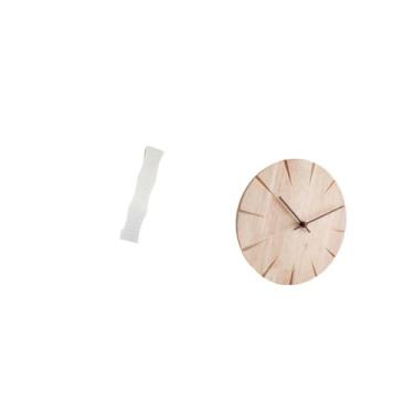 Imagem de Fenteer Abajur de Chão para Sala de Estar com Relógio de Parede em Madeira Maciça, Design Criativo, Capa Decorativa Silenciosa para Escritório E Restaurante.