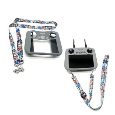 Imagem de Wtohoby Capa de silicone e cordão para controle DJI Mini 5 Pro RC 2, capa à prova de arranhões, alça de pescoço para DJI Air 3S Air 3 Mini 4 Pro Flip Camera Drone RC 2, acessórios de quadricóptero com