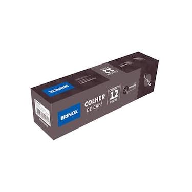 Imagem de Conjunto de Colheres de Café Brinox Módena 12 Peças com Friso Polido Aço Inox