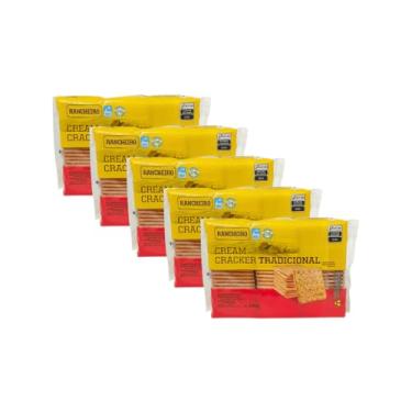 Imagem de Cream Cracker Tradicional Vegano 300g Rancheiro - Kit 5 Un